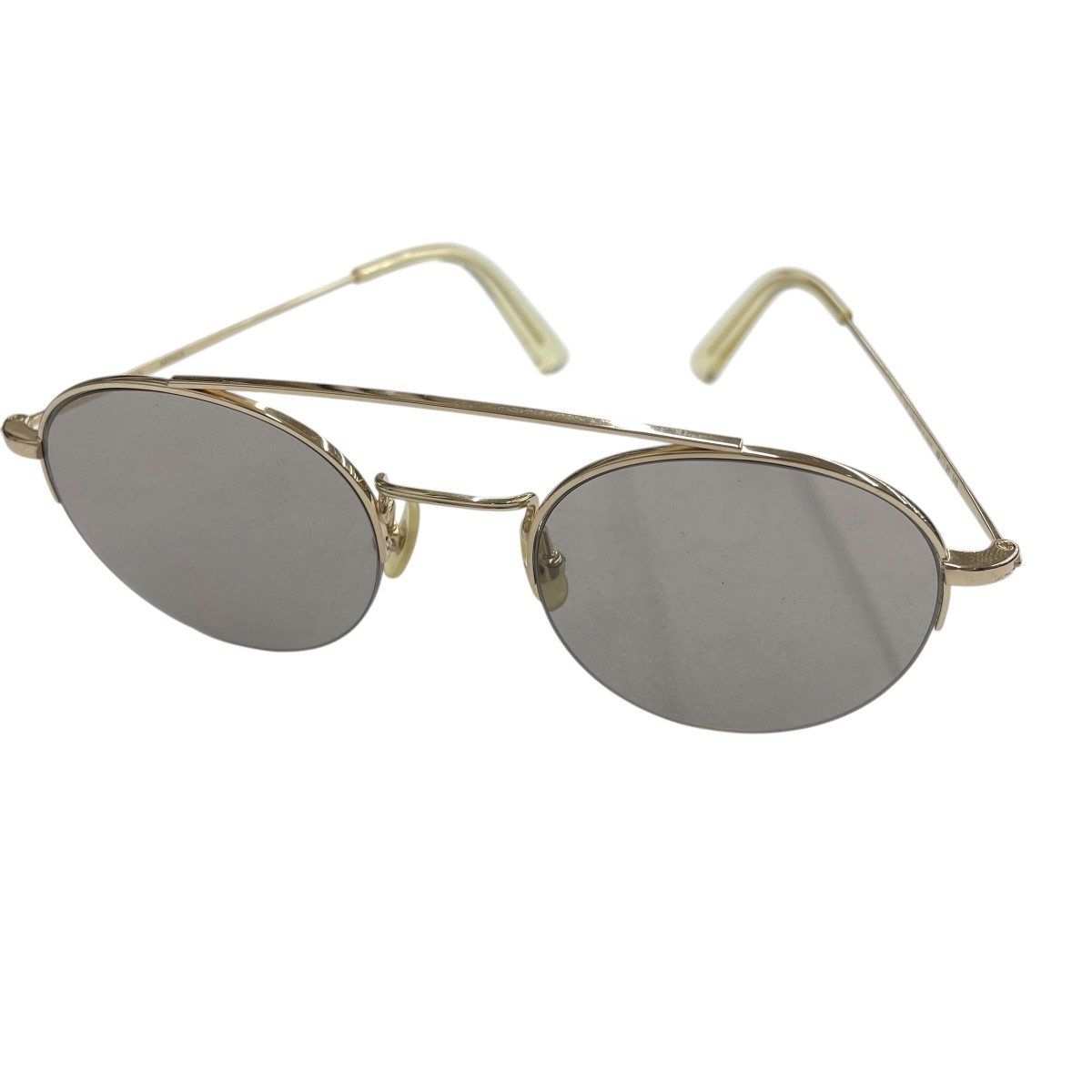 【中古】VONN ARTHUR 黒眼鏡 ゴールド 大きさ：49□21 145 【290426】（ヴォン）