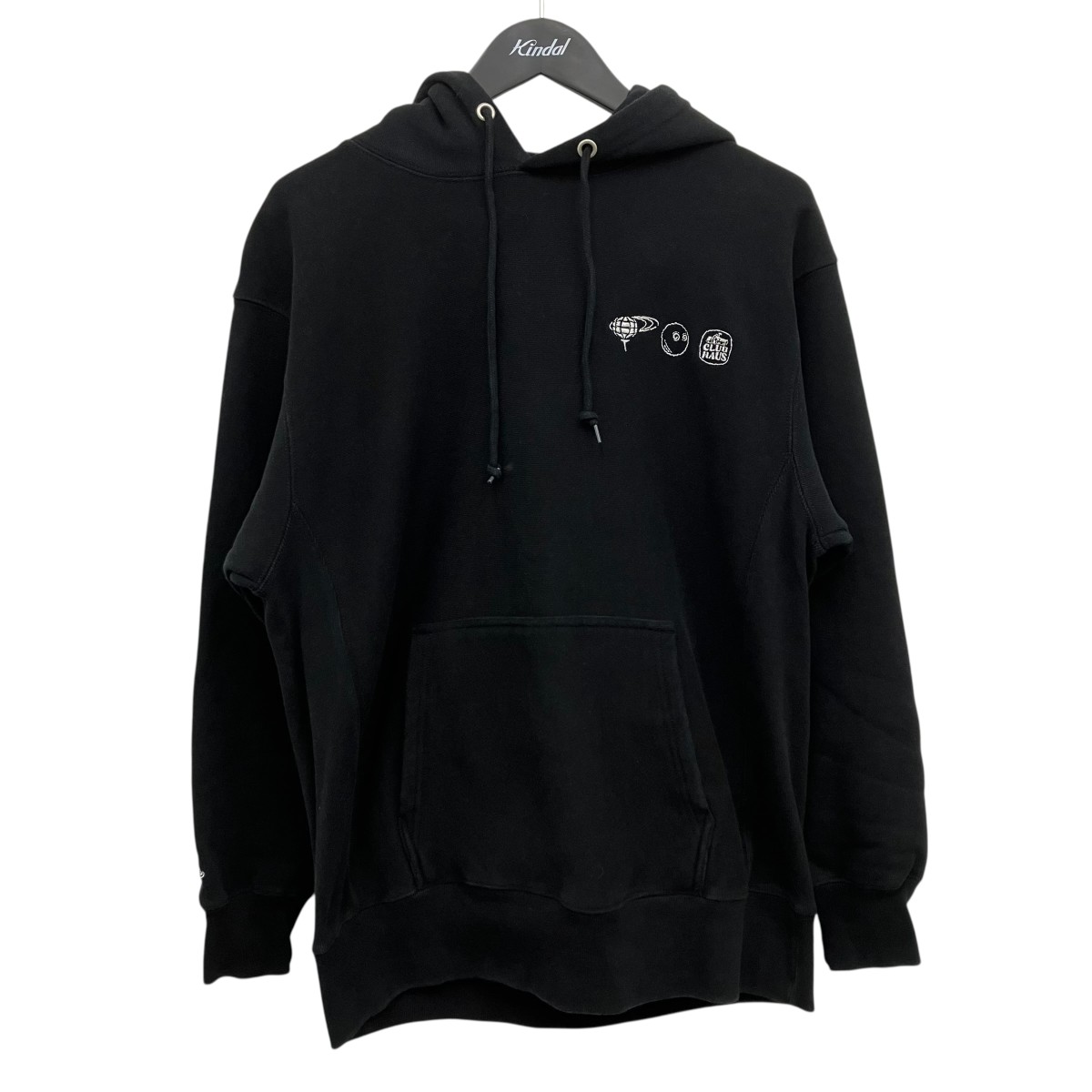 【中古】CLUB HAUS×MALBON GOLF×BEAMSプルオーバーフーディー ブラック サイズ:5【価格見直し】|ブランド古着のカインドオル