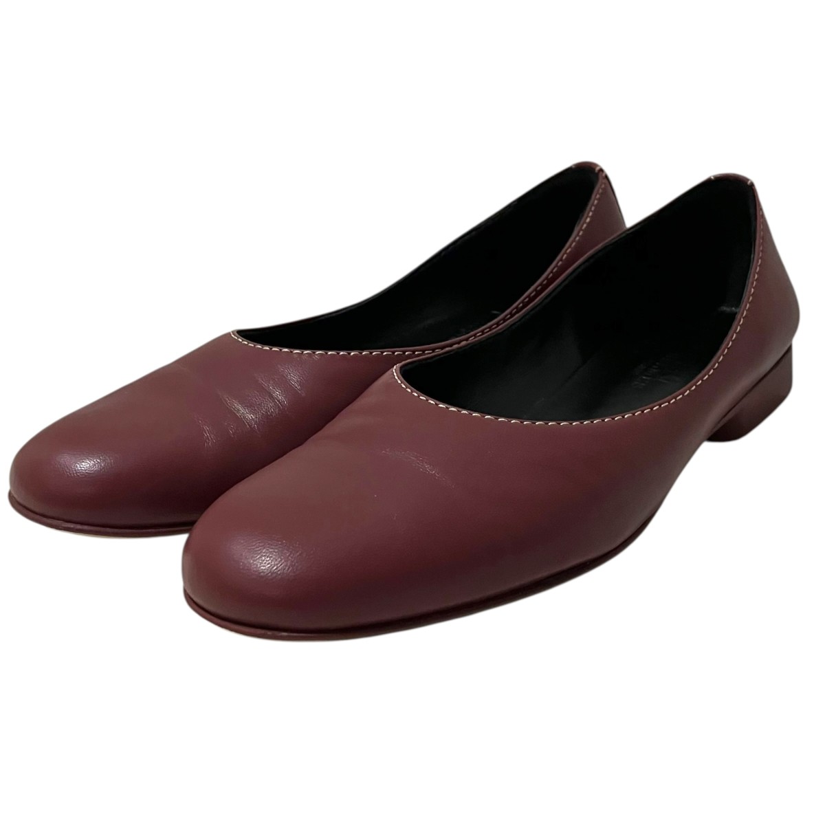 【中古】HERMES 【リズ】 なめし革パンプス 頬べに 大いさ：36 1/2 【290426】（エルメス）