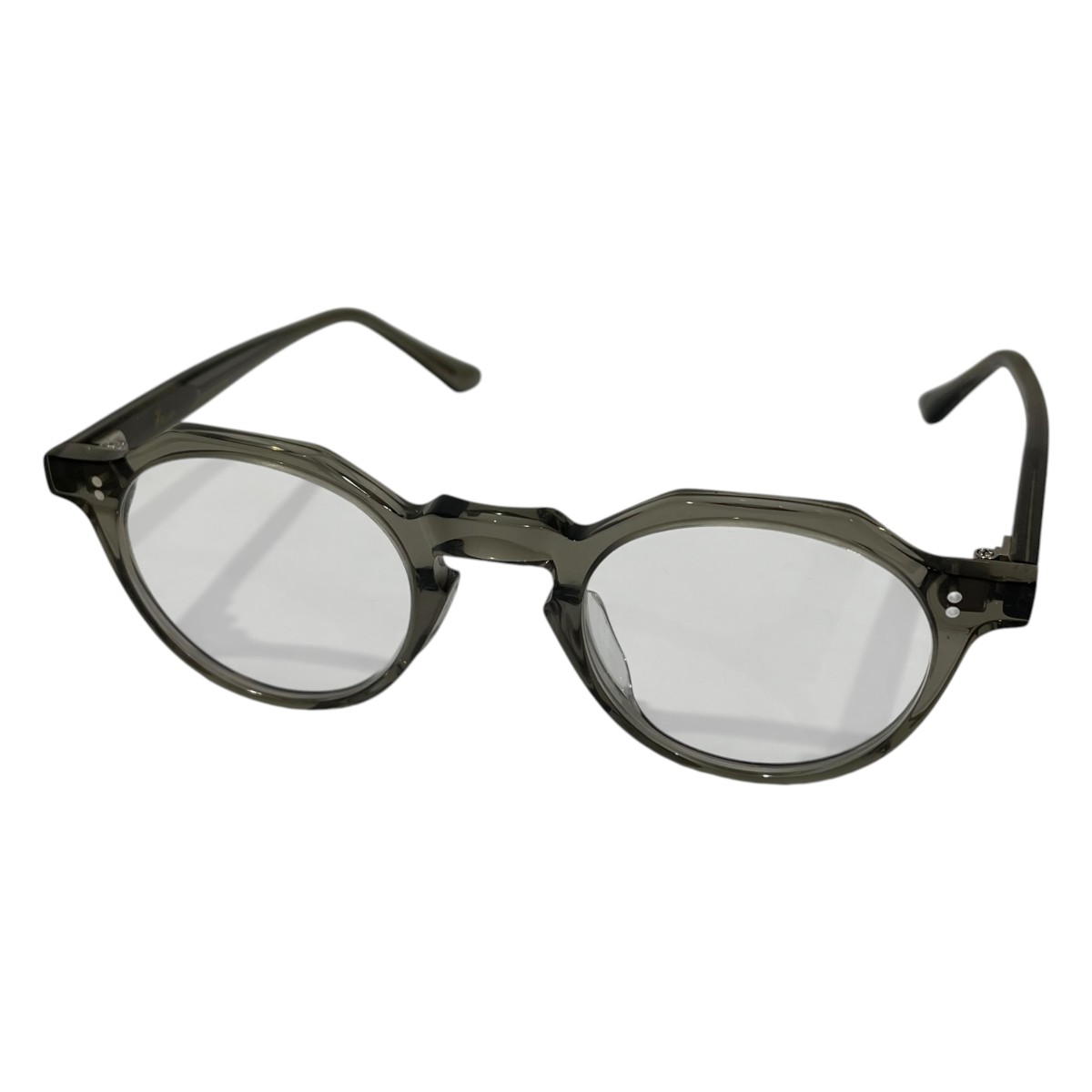 【中古】few． メガネ F2 ひな形：読みやすいオリーブ 大きさ：45□23-145 【290426】（フュー）