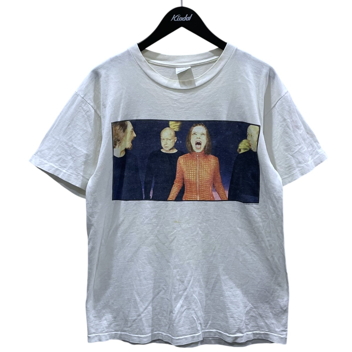 【中古】VINTAGE 刷り上げるプルオーバー GARBAGE ガービッジ Version 2．0 白いこと 大きさ：L 【290426】（ヴィンテージ）