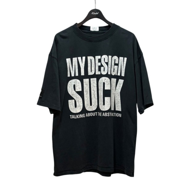 【中古】TALKING ABOUT THE ABSTRACTION MY DESIGN SUCK T 黒いこと 大きさ：L 【290426】（トーキングアバウト ジ アブストラクション）
