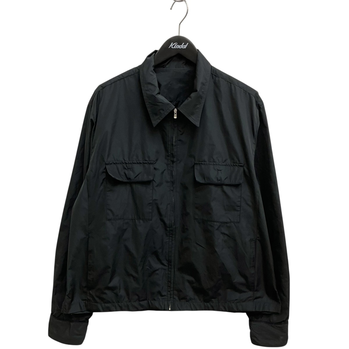 【中古】\u003cBR\u003eMaison Kinema\u003cBR\u003e25SS Eazy zip 上衣 KNM-25SS-SH0004 黒いこと 大いさ：M\u003cBR\u003e【通貨価値思いなおす】