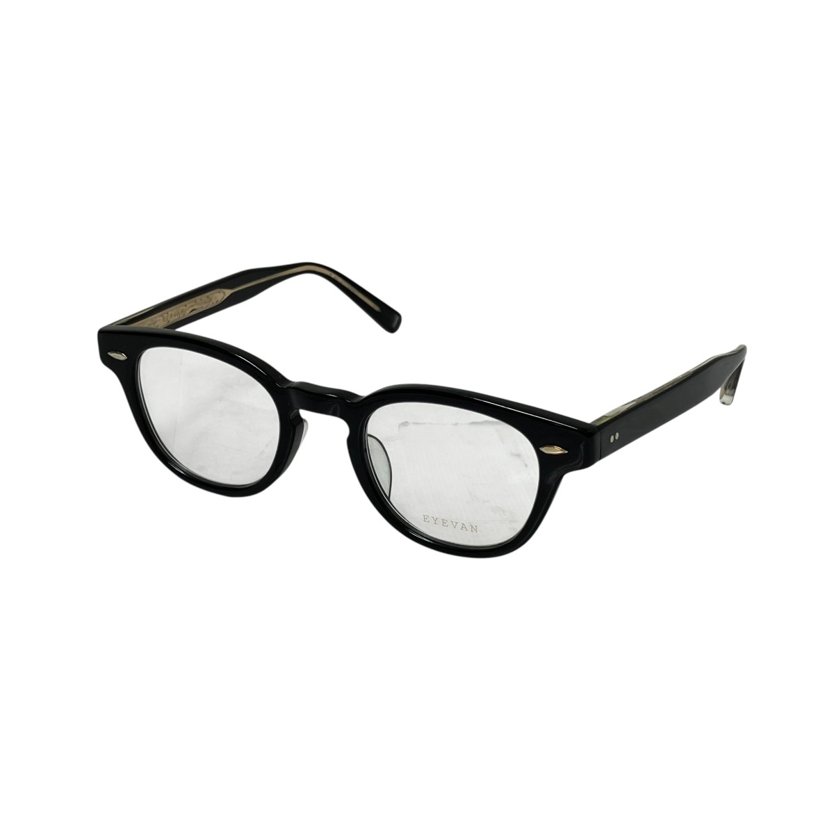 【中古】EYEVAN webb PBK 45 メガネ 黒いこと 【300426】（アイヴァン）