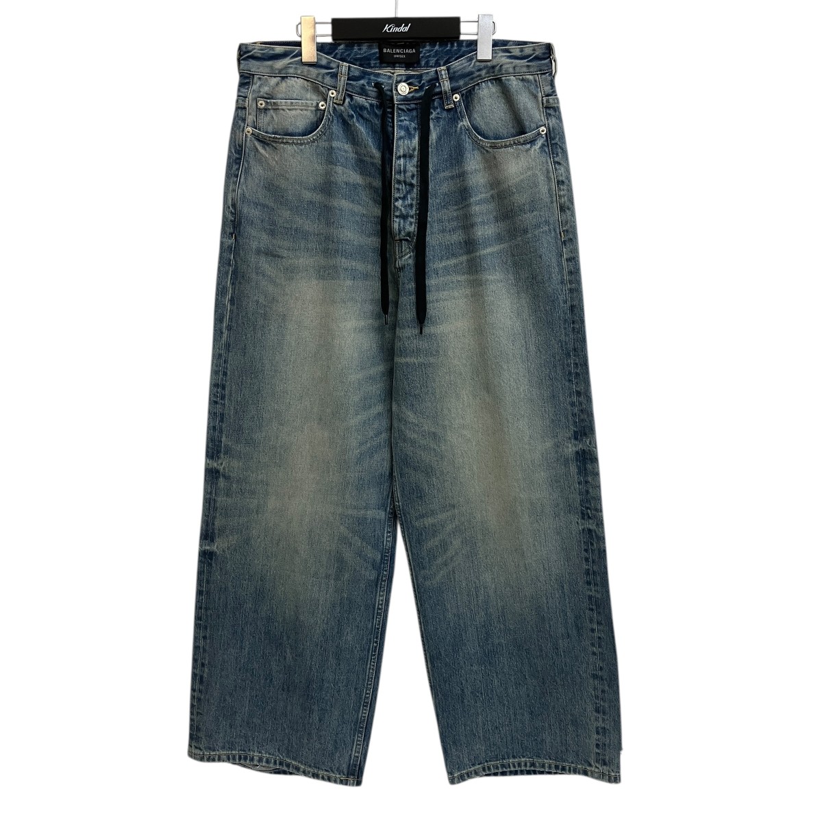 【中古】\u003cBR\u003eBALENCIAGA\u003cBR\u003eDrawstring Baggy Jeans ジーンズズボン下 786643 インディゴ 大きさ：XXS\u003cBR\u003e【必要経費思いかえす】