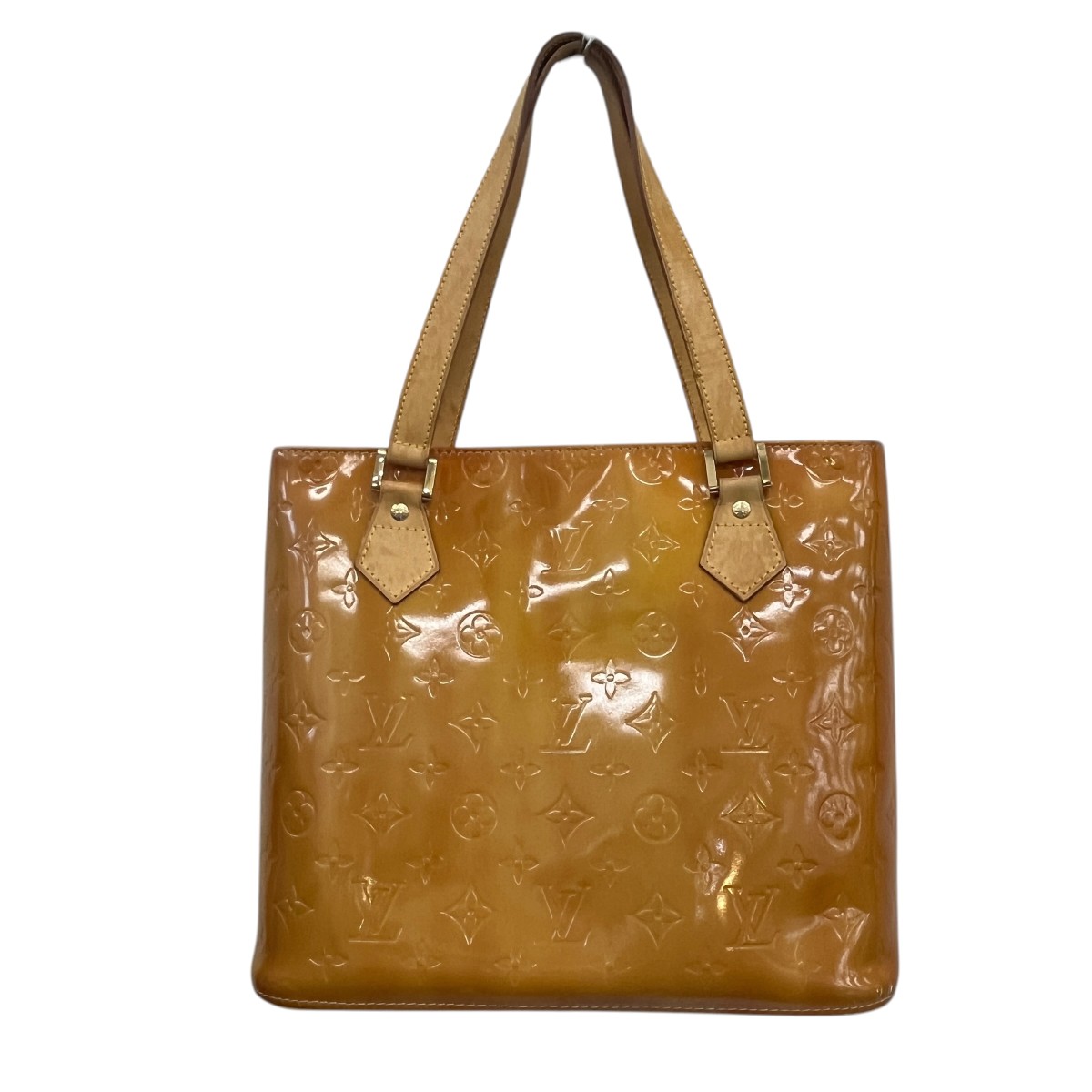 【中古】LOUIS VUITTON ヒューストン ヴェルニ ワンショルダーバッグ M91122 ブロンズ 【300426】（ルイヴィトン）