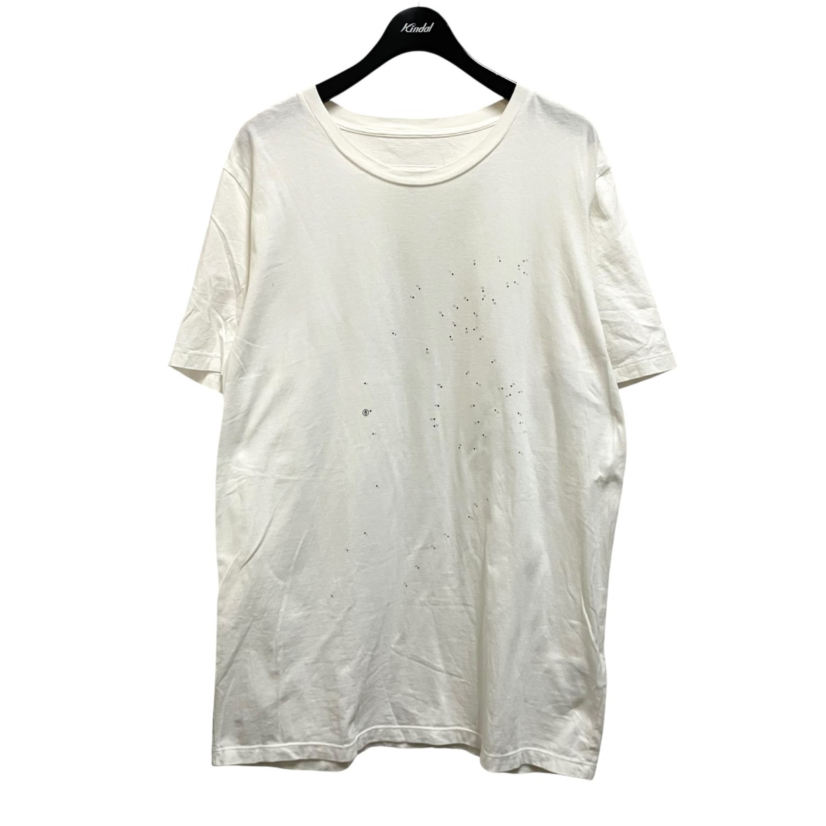 【中古】MM6 Maison Margiela CREW NECK CONSEGNATA CON PENNARELLO CANCELLABILE LAVABILE 半袖ティーシャツ S52GC0097 白いこと 大いさ：XL 【300426】（マルタンマルジェラ） トップス-Tシャツ・カットソー-メンズファッション