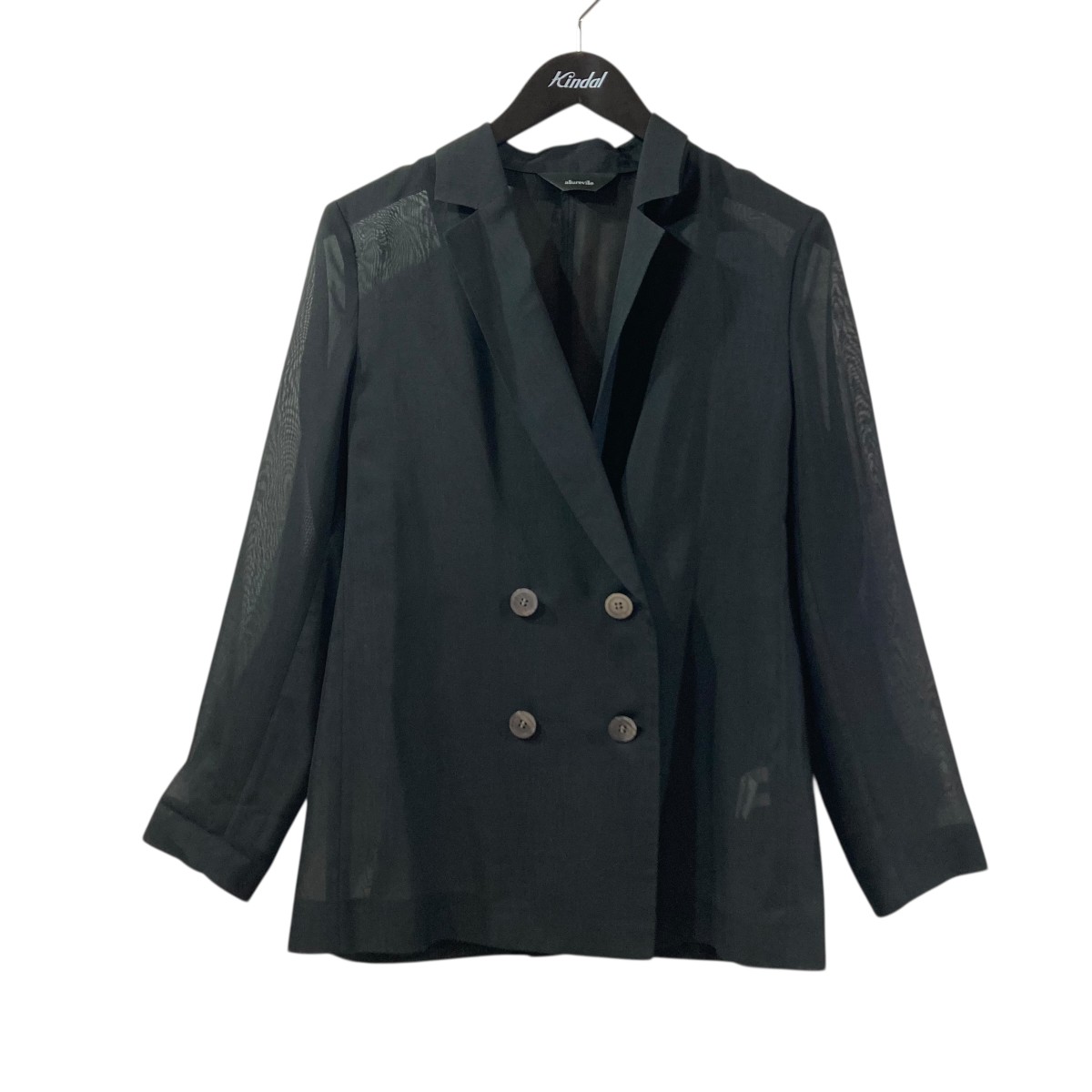 【中古】allureville ダブルジャケット 202410-10-220-95-020 ブラック サイズ:2 【300426】(アルアバイル)|ブランド古着のカインドオル