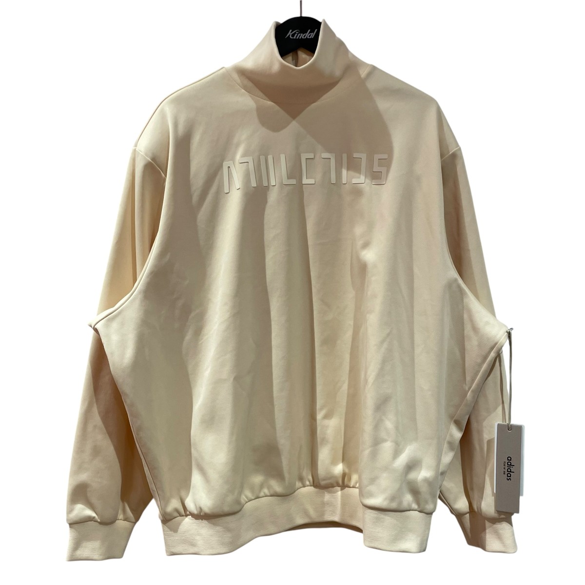 【中古】adidas×FEAR OF GOD Fleece Muscle Mock Swearshirt ハイネックスウェット is8714 黄色 大きさ：5XL 【300426】（アディダス×フィアオブゴッド）