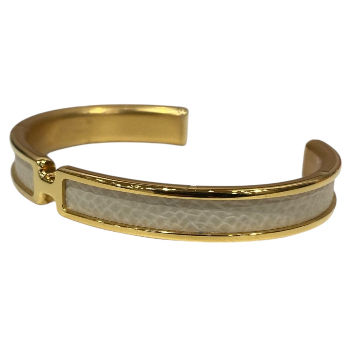 【中古】HERMES オランプバングル 白いこと 大いさ：T2 【300426】（エルメス）