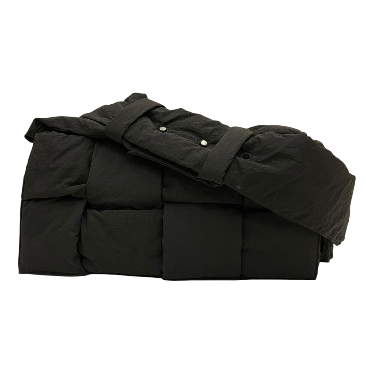 【中古】BOTTEGA VENETA パデット・テック・カセット イントレチ ャート クロスボディバッグ ショルダーバッグ 黒いこと 大きさ：FREE 【300426】（ボッテガヴェネタ）