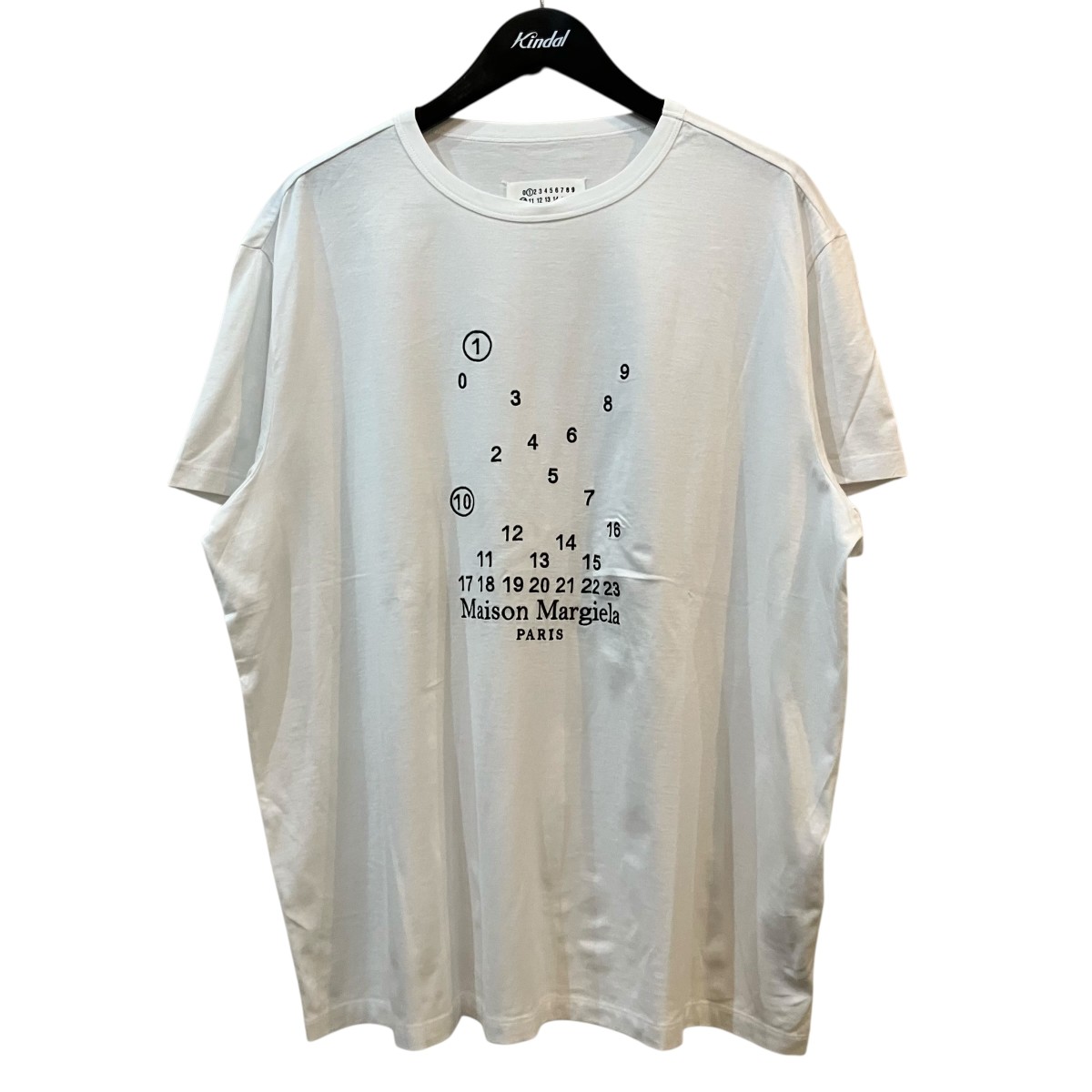 【中古】\u003cBR\u003eMaison Margiela\u003cBR\u003e24SS 電話番号プルオーバー S50GC0684 白いこと 大きさ：XL\u003cBR\u003e【通貨価値思いなおす】