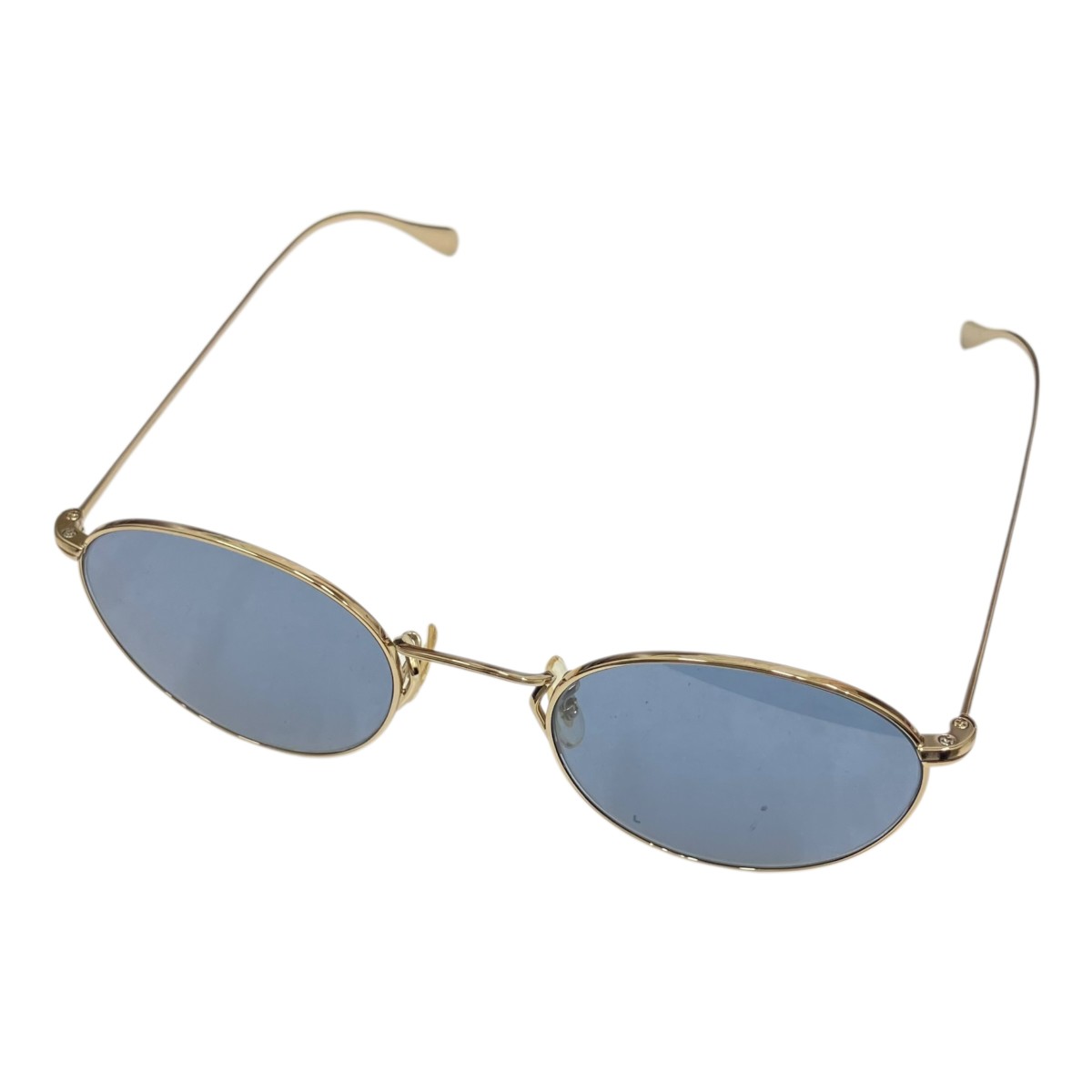 【中古】\u003cBR\u003eOLIVER PEOPLES\u003cBR\u003e黒眼鏡 ゴールド\u003cBR\u003e【通貨価値思いなおす】