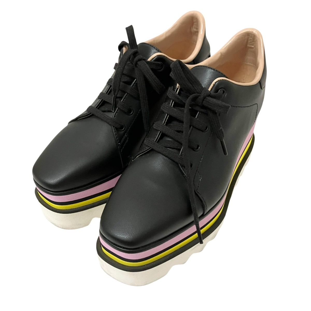 【中古】STELLA McCARTNEY Sneakelyse Alter Mat 厚底シューズ 黒いこと 大きさ：34 【010526】（ステラマッカートニー）