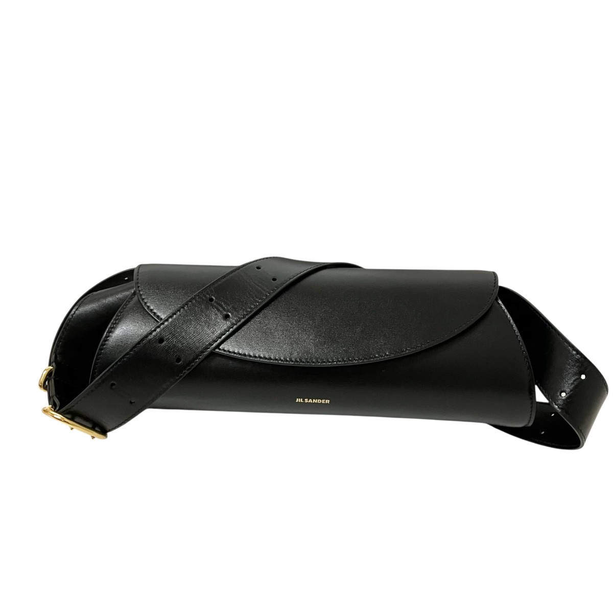 【中古】JIL SANDER カンノーロ スモール ショルダーバッグ 黒いこと 【010526】（ジルサンダー）