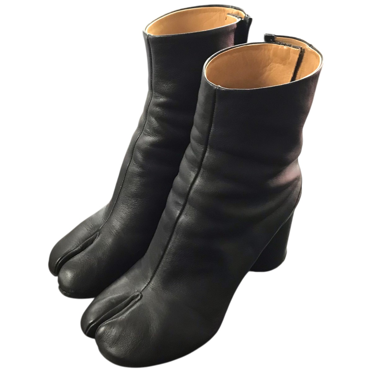 【中古】Maison Margiela TABI 足袋ブーツ S38WU0307 黒いこと 大いさ：36 【010526】（メゾンマルジェラ）