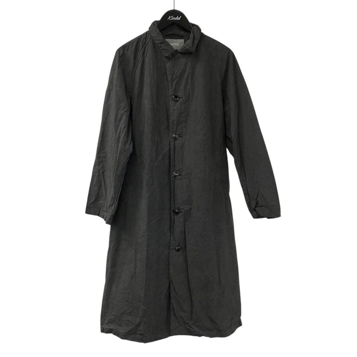 【中古】\u003cBR\u003enest Robe\u003cBR\u003e超撥水スーピマステンカラーコート 厚地の外套 01254-1154 薄墨色 大きさ：Free\u003cBR\u003e【必要経費思いかえす】