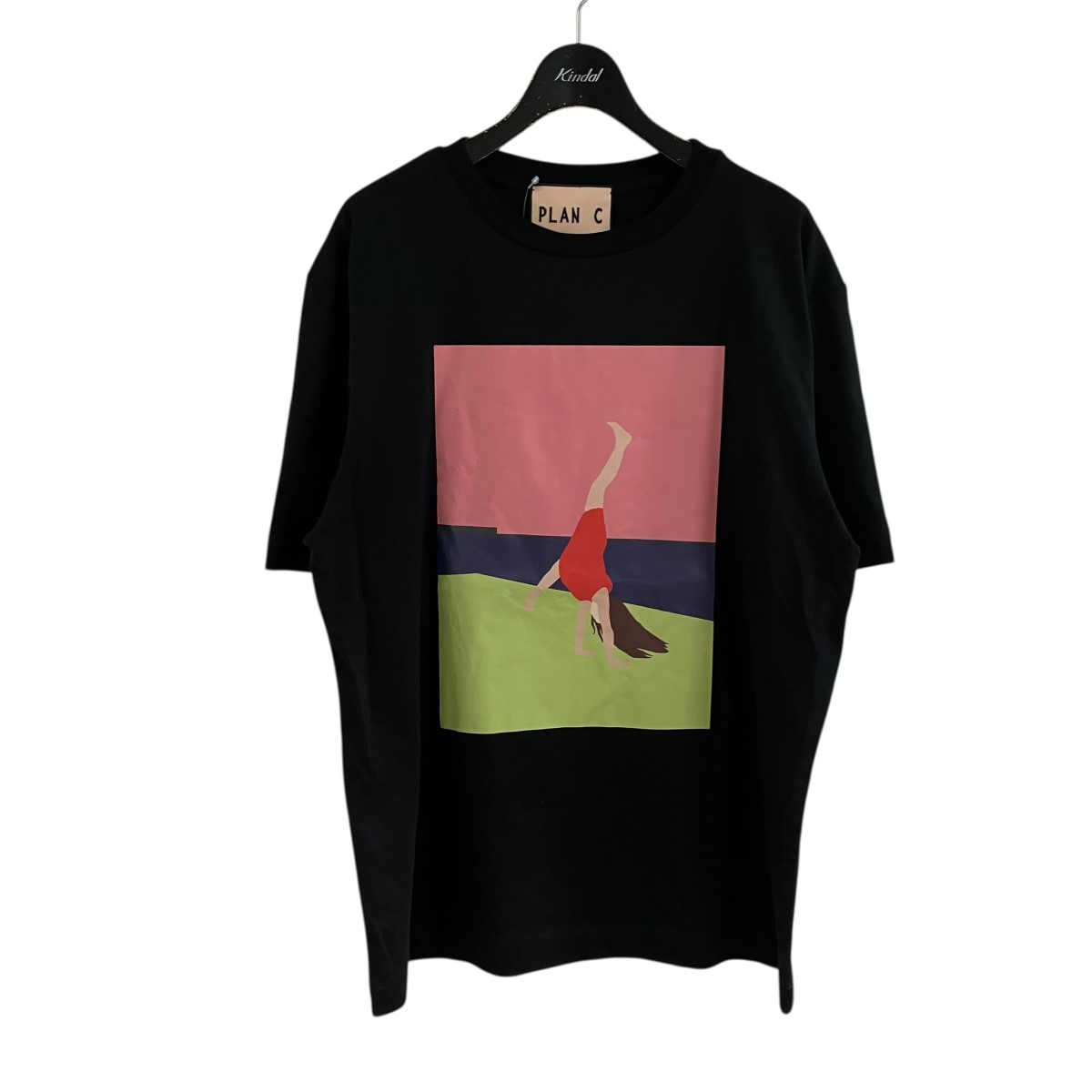 【中古】Plan C　グラフィックフォトプリントTシャツ ブラック サイズ：S 【010526】（プランシー）｜ブランド古着のカインドオル 10,771円
