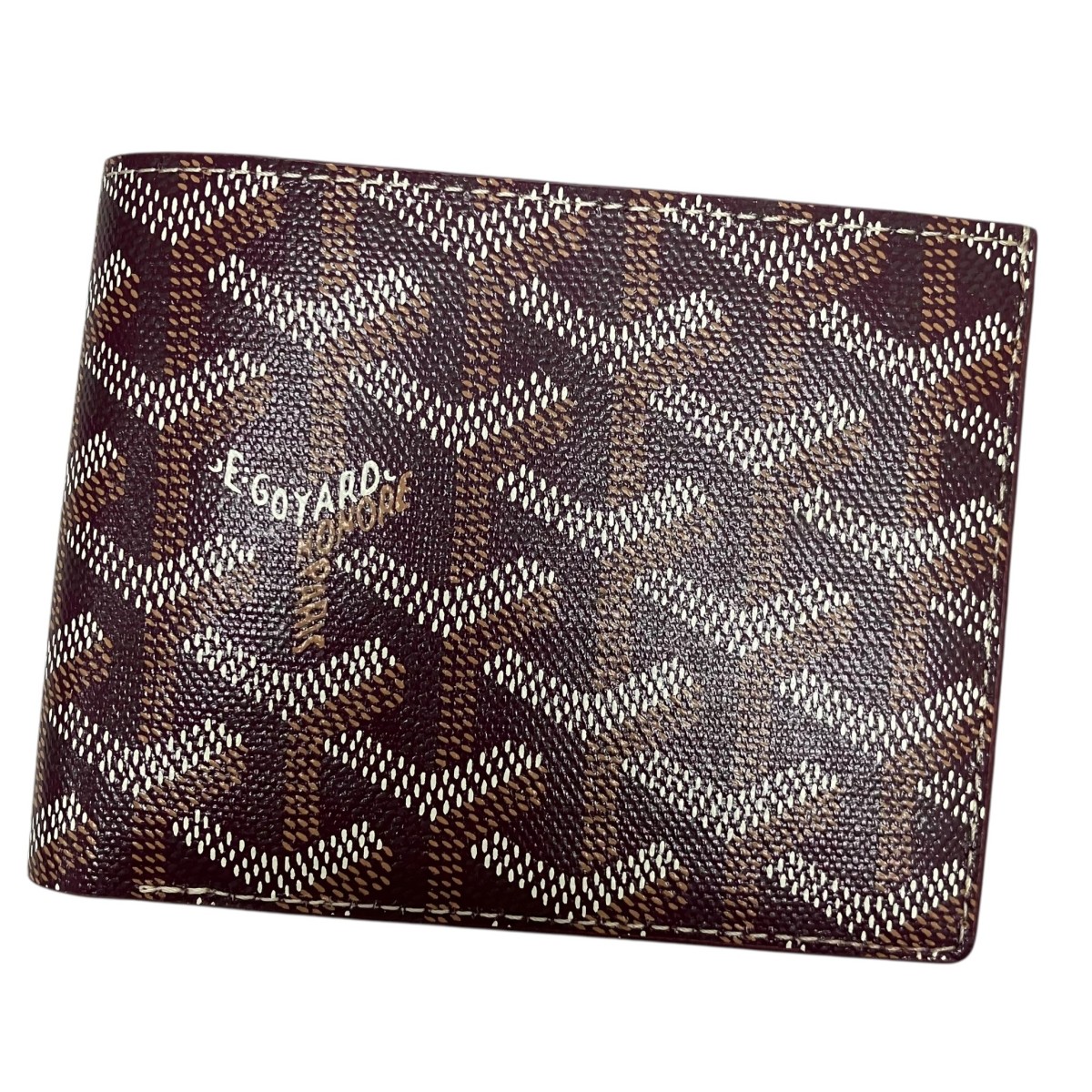 【中古】GOYARD 「Victoire Wallet」ヴィクトワールウォレット 2つ折り札入れ 赤いこと 【010526】（ゴヤール）