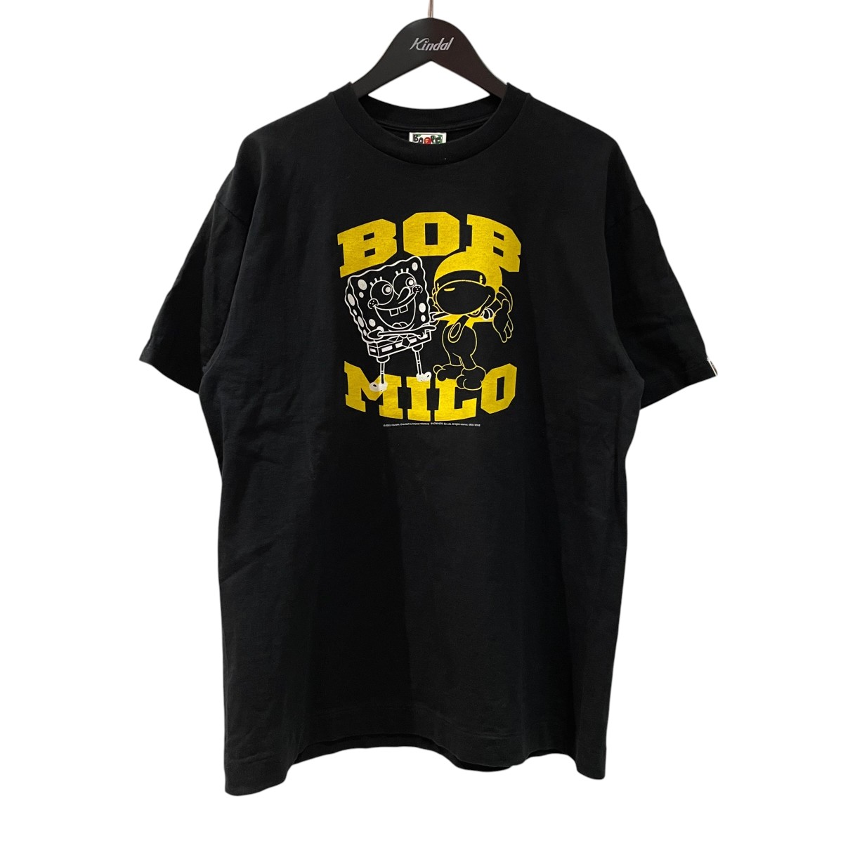 【中古】A BATHING APE&times;SPONGE BOB&times;MILO TEE半袖Tシャツ ブラック サイズ：L【価格見直し】｜ブランド古着のカインドオル