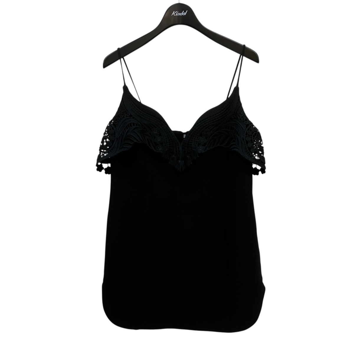 【中古】mame kurogouchiEmbroidered Camisole Top キャミソール MM25SS-SH096 ブラック サイズ：2【価格見直し】｜ブランド古着のカインドオル