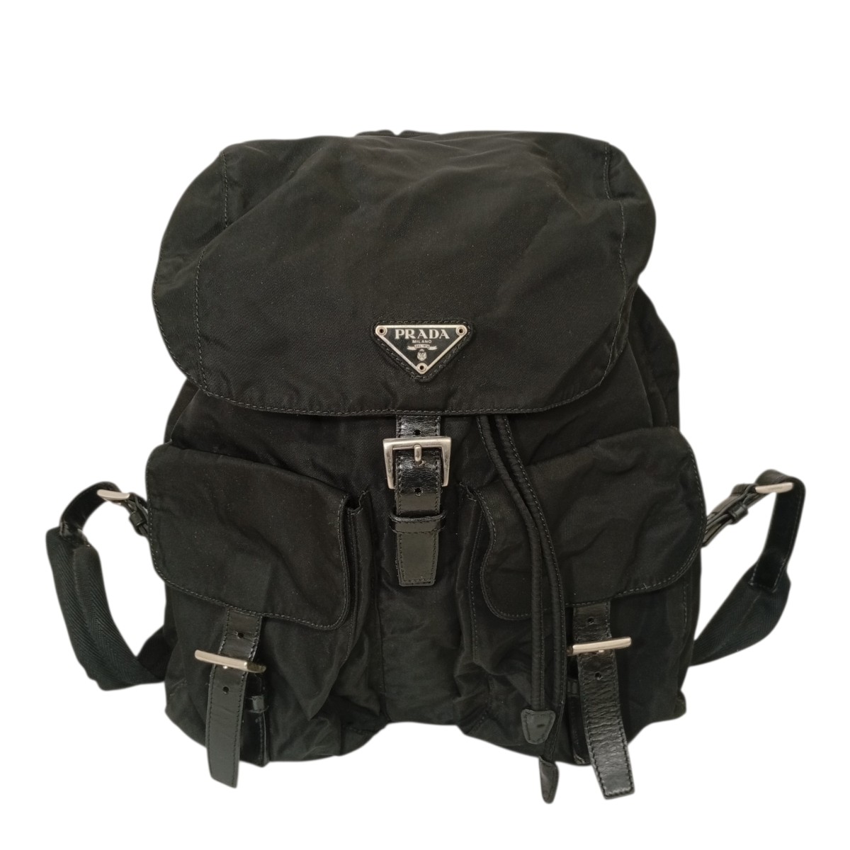 【中古】PRADA 背嚢 黒いこと 【020526】（プラダ）