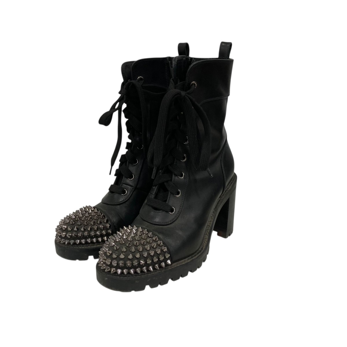 【中古】Christian Louboutin 遊撃手ブーツ 黒いこと 大きさ：37 【030526】（クリスチャンルブタン）