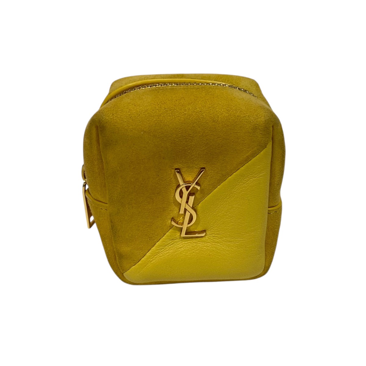 【中古】Saint Laurent Paris 小容れもの 黄み 【020526】（サンローランパリ）