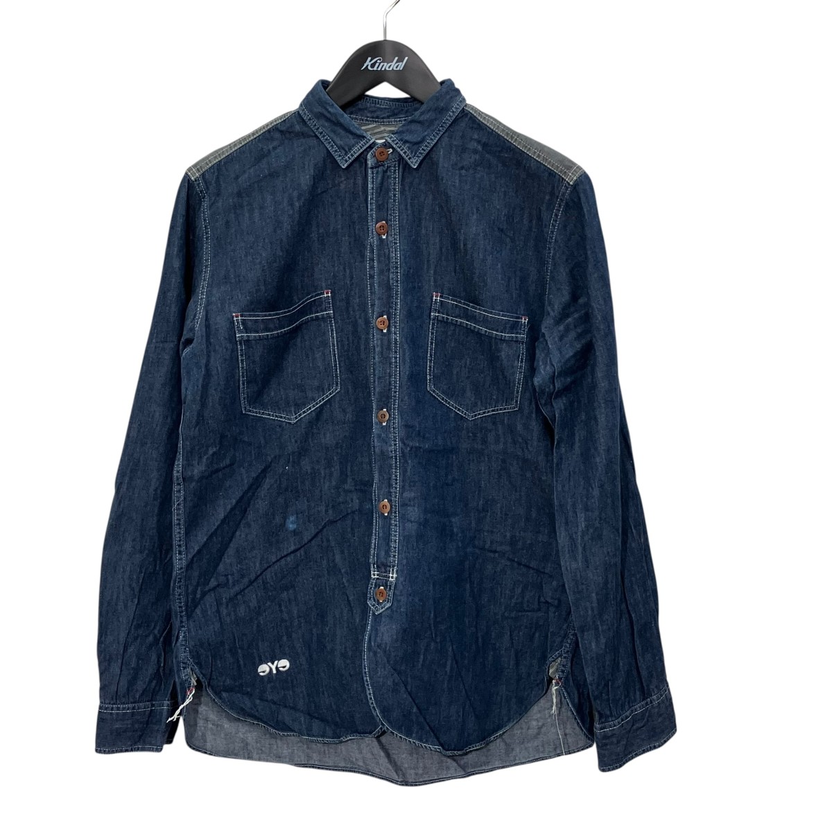 【中古】eYe COMME des GARCONS JUNYAWATANABE MAN ジーンズプルオーバー WO-B909 インディゴ 大きさ：M 【030526】（目玉 コムデ給仕 ジュンヤワタナベ マン）
