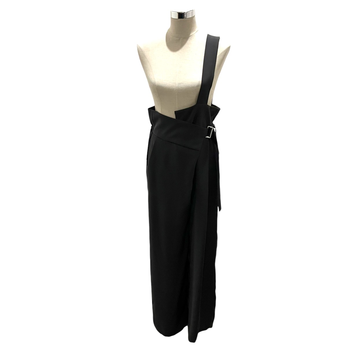 【中古】ENFOLD 25SS 【ONE-SHOULDER SARROUEL TROUSERS】 ワンショルダーパンツ 300IS231-2011 薄墨色 大きさ：36 【030526】（エンフォルド）