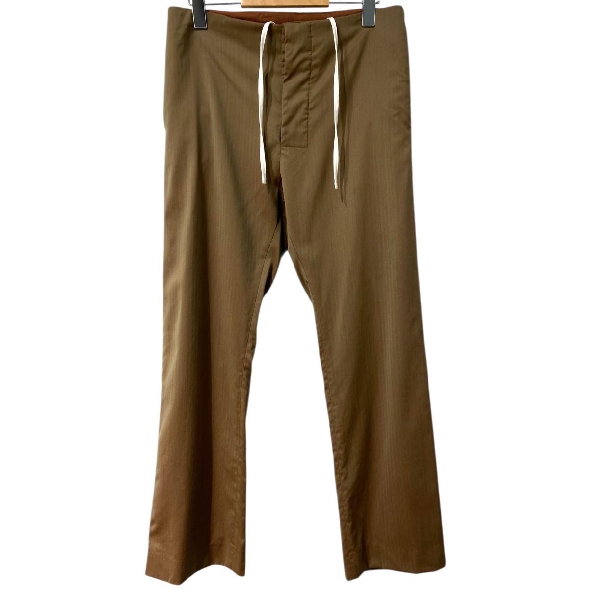 【中古】GABRIELA COLL GARMENTS×LORO PIANA 24AW LORO PIANA TAILORED TROUSEウールイージーパンツ 駱駝 大いさ：1(～78糎) 【030526】（ガブリエラ 電話を掛ける ガーメンツ×ロロ・ピアーナ）