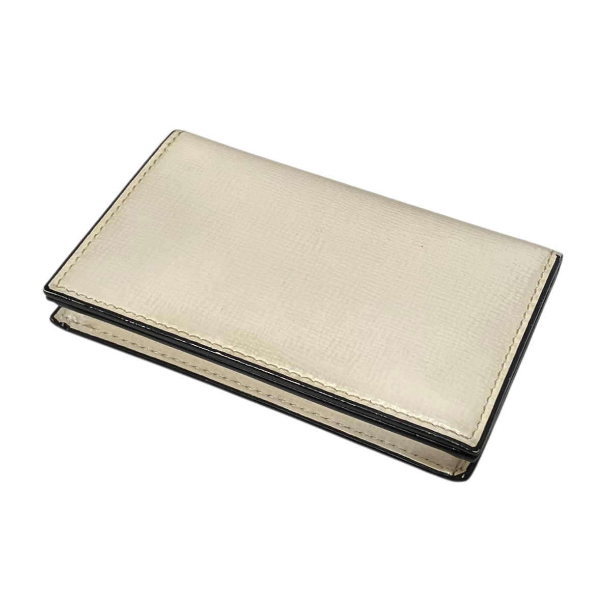 【中古】Valextra 名刺入れもの 白いこと 【030526】（ヴァレクストラ）