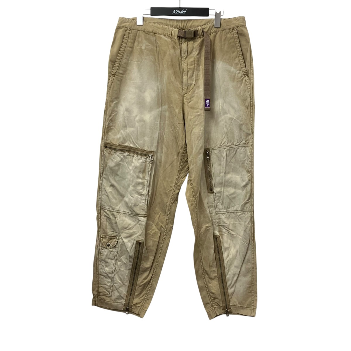 【中古】THE NORTHFACE PURPLELABEL Ripstop Field Pants ズボン下 NT5209N ベージュ 大きさ：36 【040526】（ザノースフェイス パープルレーベル）