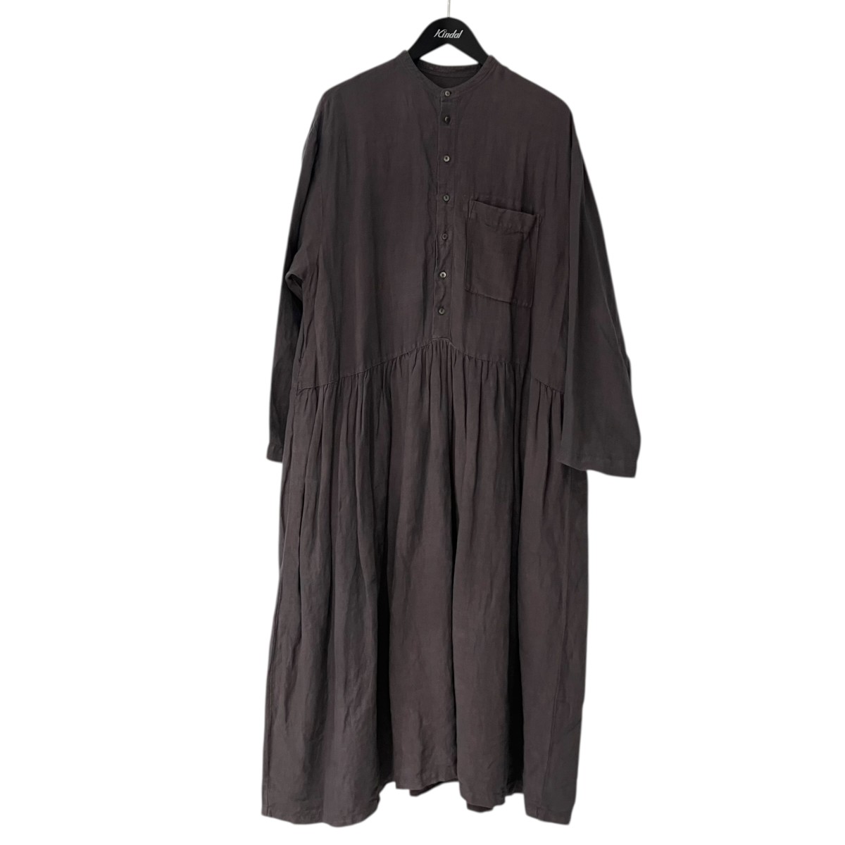 【中古】\u003cBR\u003enest Robe\u003cBR\u003e22AW リネン近江晒 うつり変わりプルオーバー衣装 衣装 01223-1253 薄墨色 大きさ：Free\u003cBR\u003e【必要経費思いかえす】