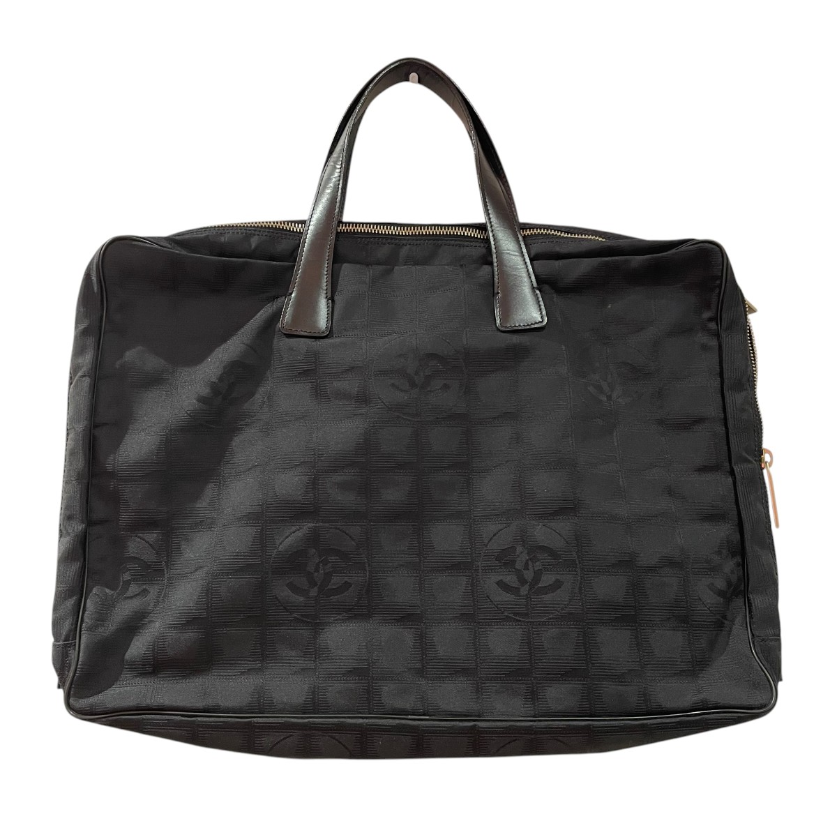 【中古】CHANEL ニュートラベルライン ハンドバック 黒いこと 【040526】（シャネル）