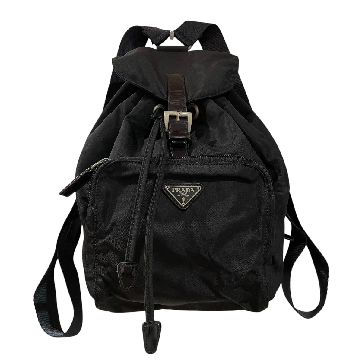【中古】PRADA リュック ブラック 【040526】(プラダ)|ブランド古着のカインドオル