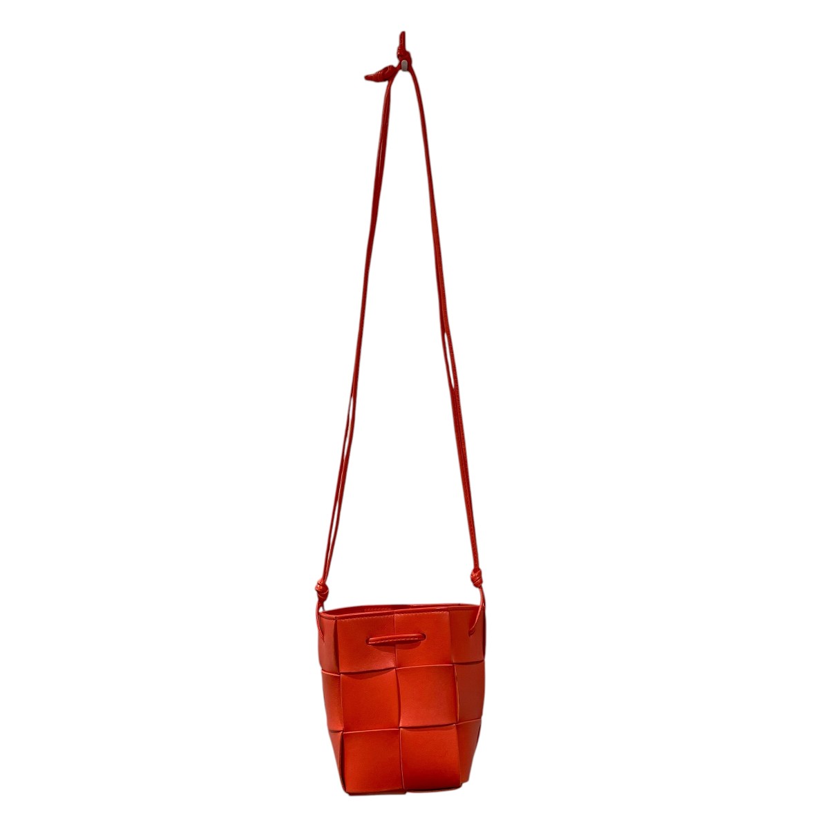【中古】BOTTEGA VENETA ショルダーバッグ オレンジ色 【040526】（ボッテガヴェネタ）
