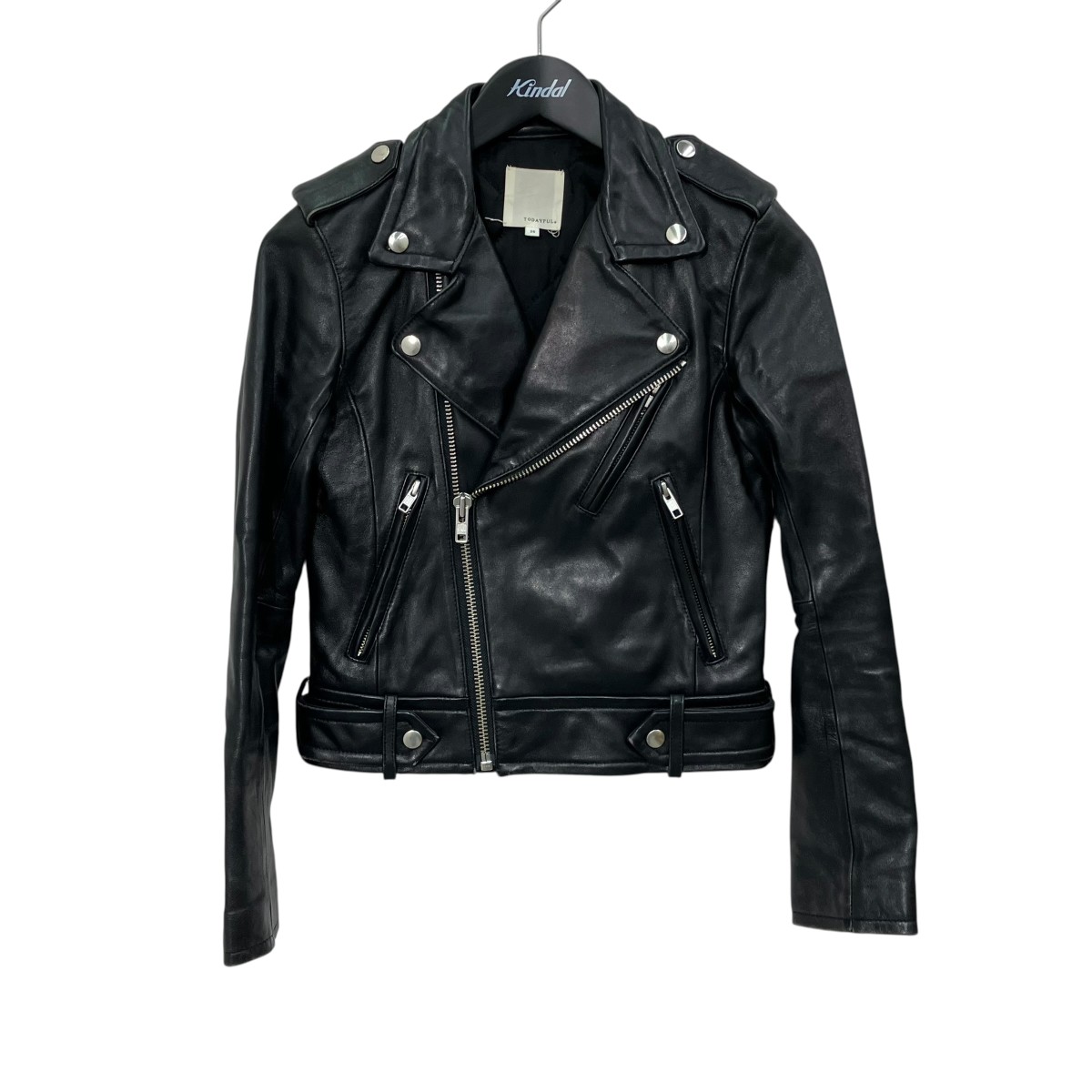 【中古】TODAYFUL ライダースジャケット 11720104 黒いこと 大きさ：36 【040526】（トゥデイフル）