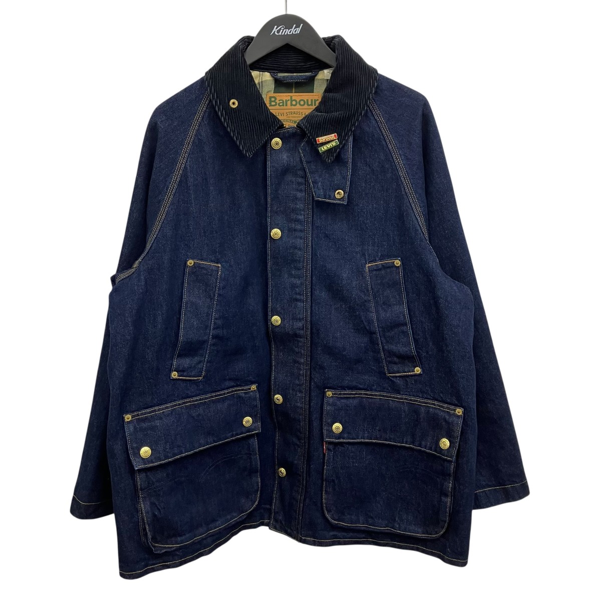 【中古】LEVI’S×Barbour デニムカバーオール インディゴ サイズ：M 【040526】（リーバイス×バーブァー）