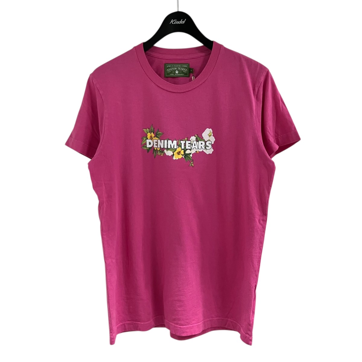 【中古】Denim Tears　プリントTシャツ ピンク サイズ：S 【040526】（デニムティアーズ）｜ブランド古着のカインドオル