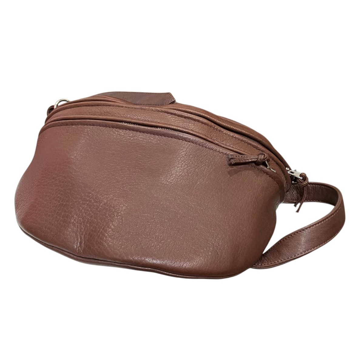 【中古】Aeta WAIST POUCH ： M ディアスキンレザーウエストポーチ DA 112 赤銅色 【040526】（アエタ）