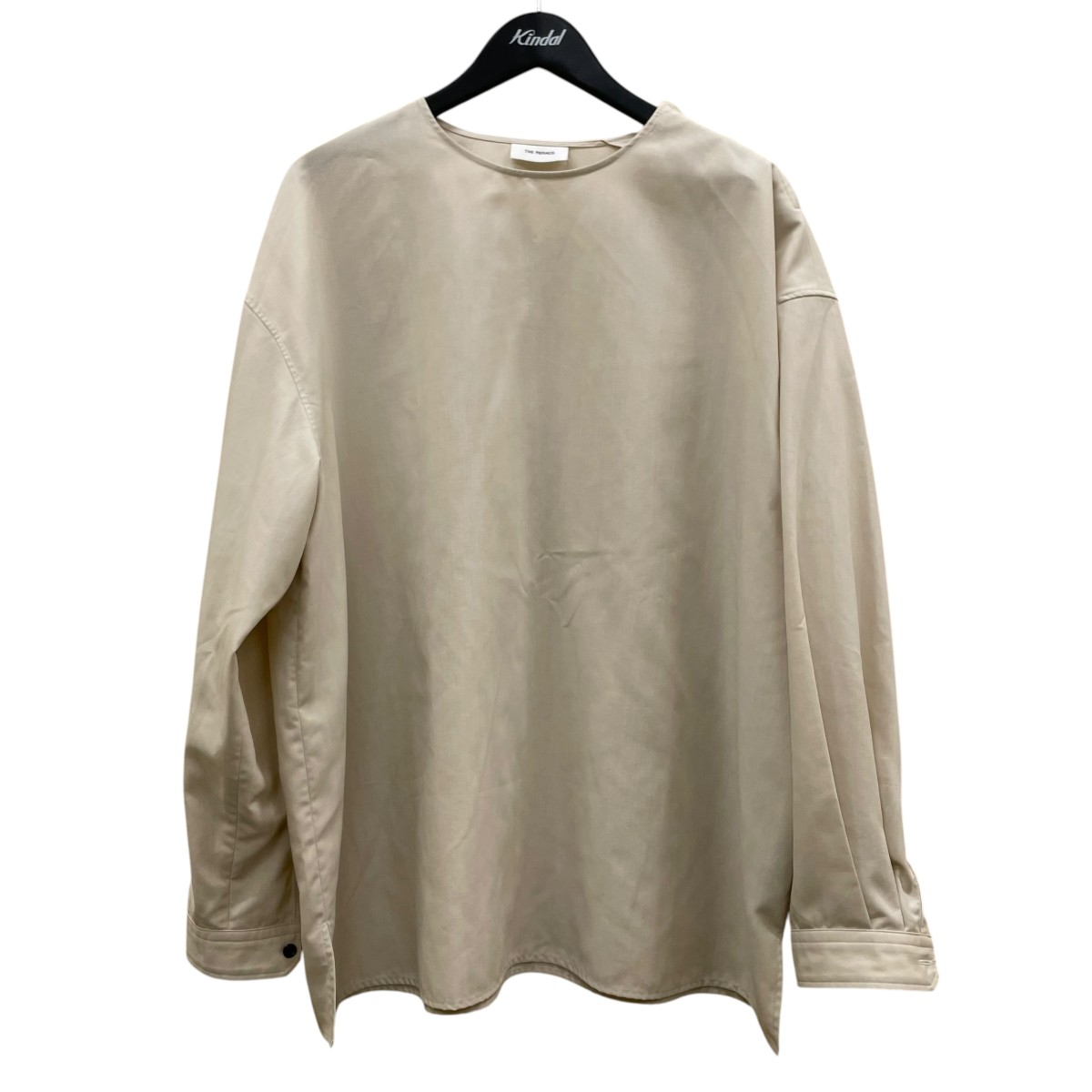 【中古】THE RERACS 肩ジップ付き添い人 長袖トップ ロングスリーブカットソー 24SS REBL 403 ベージュ 大いさ：46 【040526】（ザリラクス）