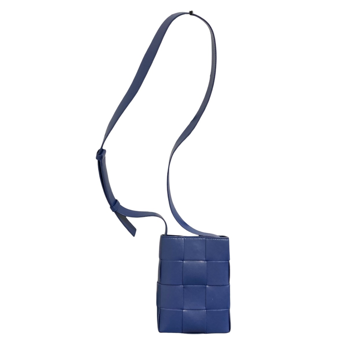【中古】BOTTEGA VENETA テープ ショルダーバッグ 青碧 【050526】（ボッテガヴェネタ）
