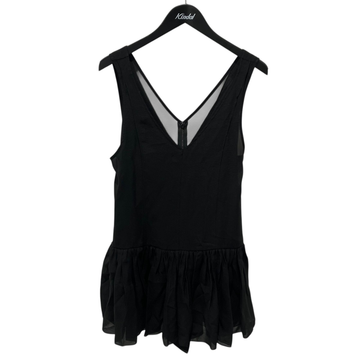 【中古】LE CIEL BLEU25AW Organza Back-Bow Detail Top ブラウス 27A63310 ブラック サイズ：36【価格見直し】｜ブランド古着のカインドオル