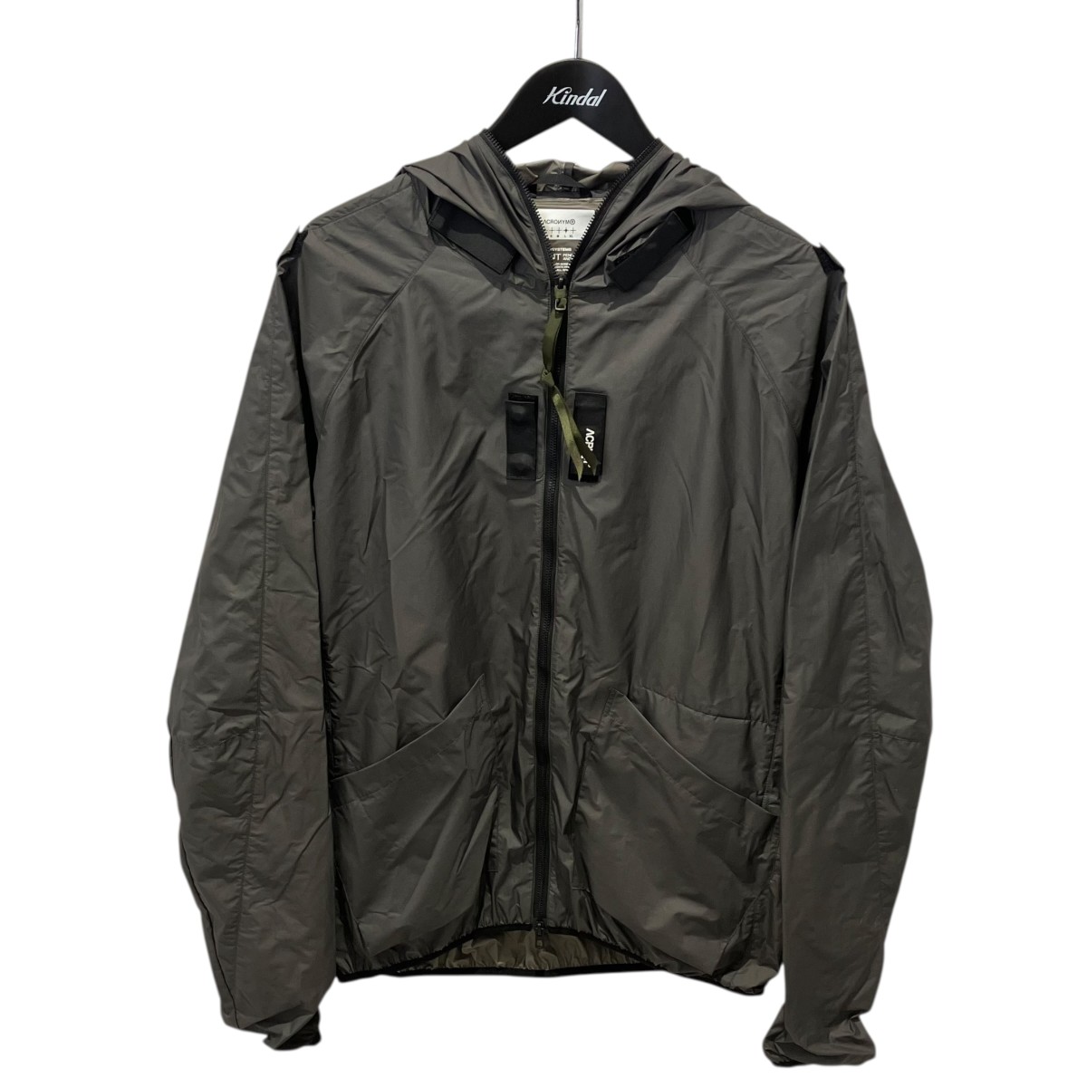 【中古】ACRONYM 24SS Packable WindstopperR Active Shell? Jacket Gen. 1 ナイロンジャケット J118-WS グレー サイズ:L 【050526】(アクロニウム)|ブランド古着のカインドオル
