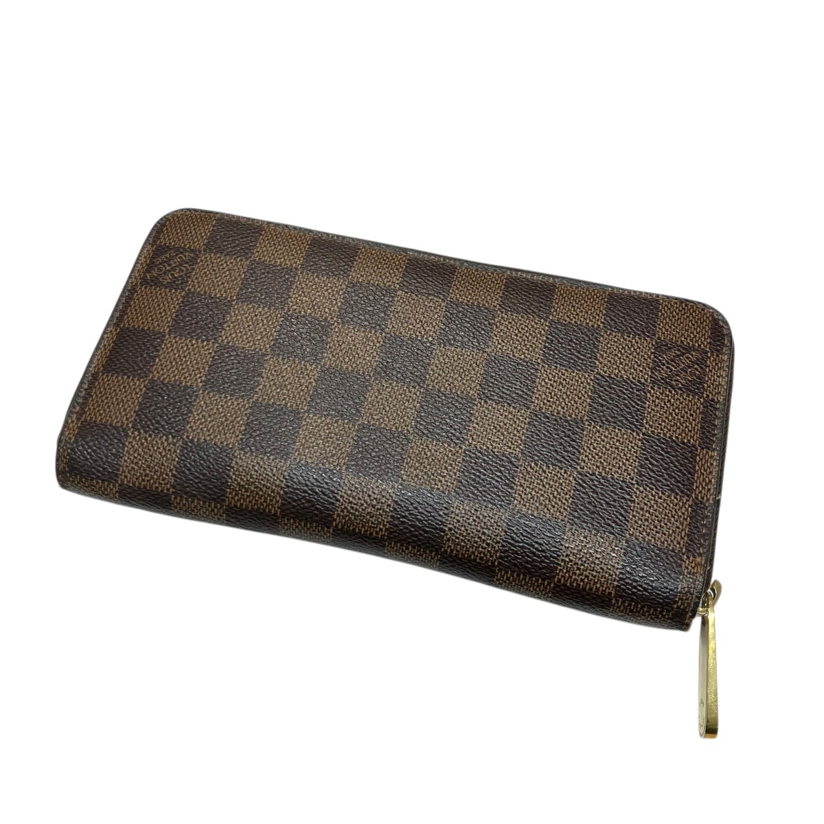 【中古】LOUIS VUITTON ダミエラウンドジッピーウォレット 赤銅色 大いさ：- 【050526】（ルイヴィトン）