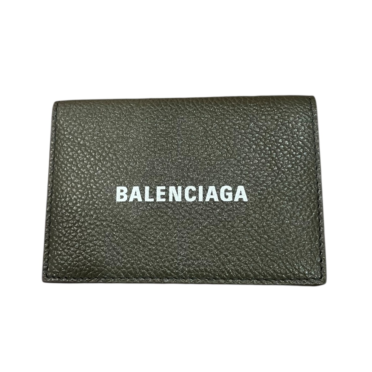 【中古】BALENCIAGA CASH MINI WALLET コンパクトウォレット カーキ サイズ:ワンサイズ 【050526】(バレンシアガ)|ブランド古着のカインドオル