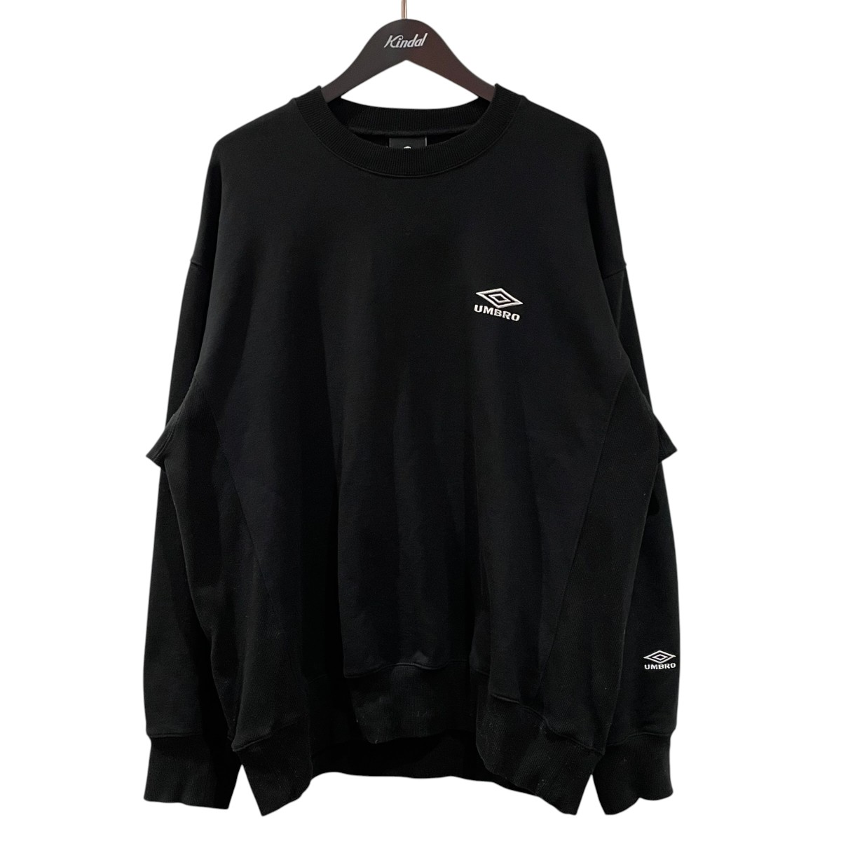 【中古】ssstein&times;UMBROHIGH GUAGE COTTON SWEAT LS スウェット ST．1346 ブラック サイズ：M【価格見直し】｜ブランド古着のカインドオル