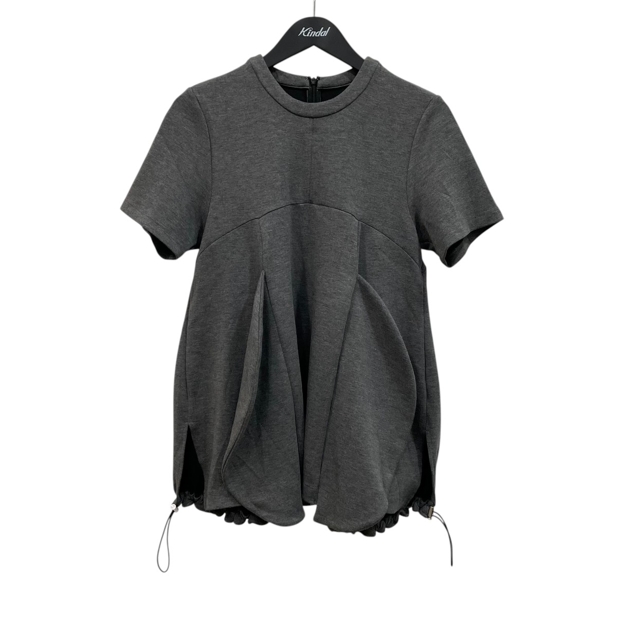 【中古】OMMO CIRCLE LAYERED DOCKING TOP 半袖カットソー 882520604101 薄墨色 大いさ：F 【060526】（オーエムエムオー）