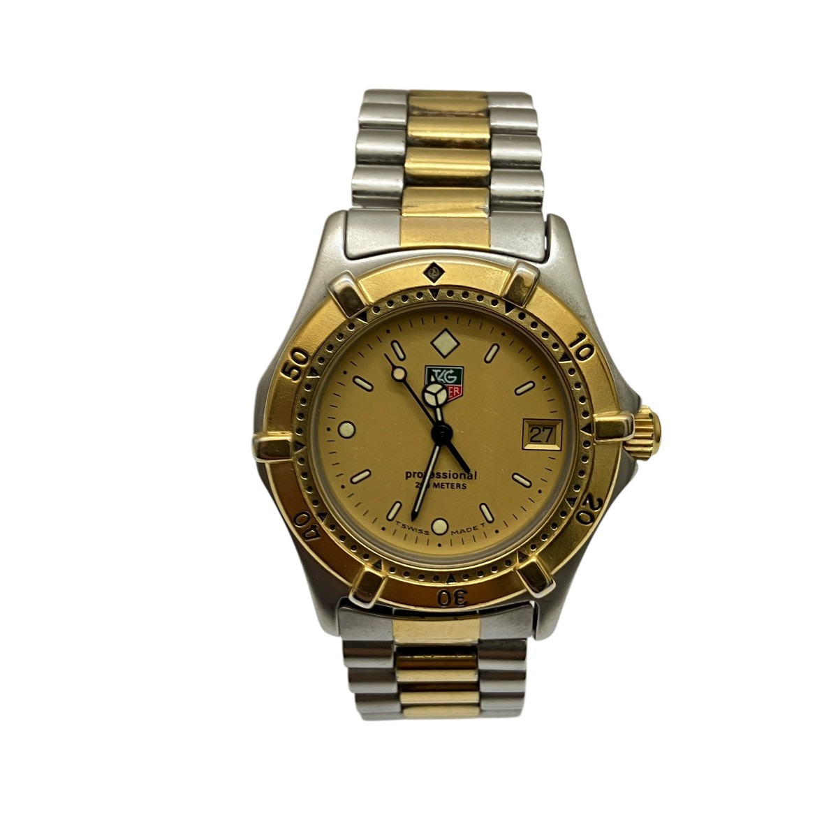 【中古】\u003cBR\u003eTAG HEUER\u003cBR\u003e2000続きもの  専門的 ウオッチ 964．013-2 しろがね色×ゴールド\u003cBR\u003e【通貨価値思いなおす】
